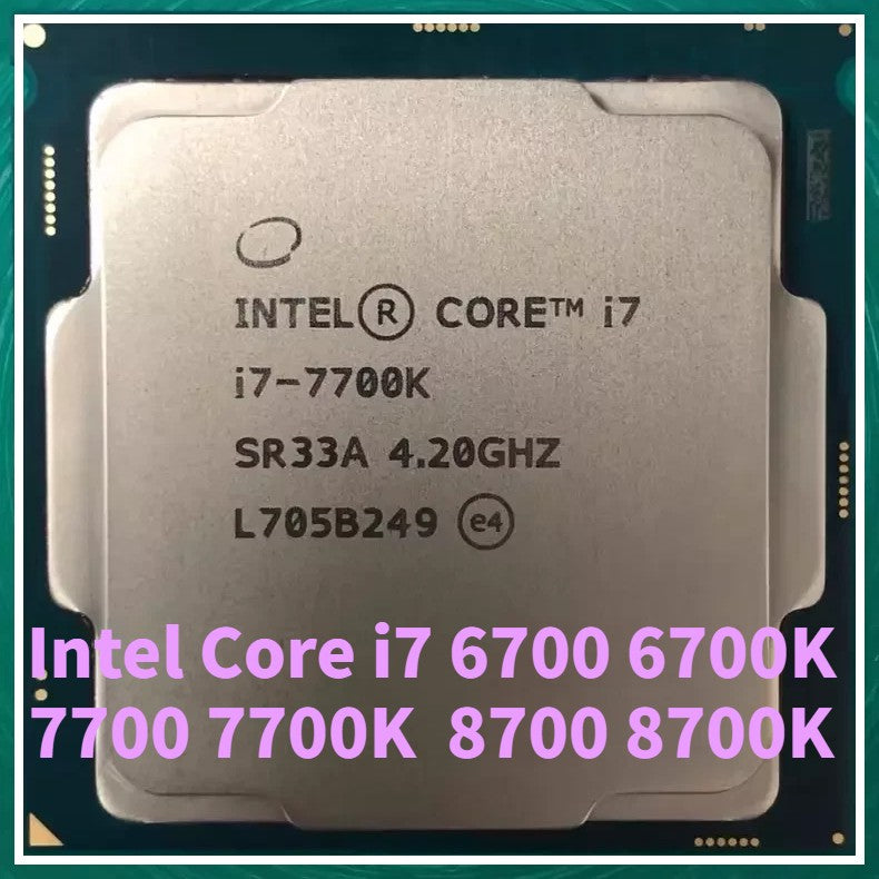 Intel Core i7 6700 6700K 6700T 7700 7700K 7700T 8700 8700K 8700T 1151 DesktopCpu
